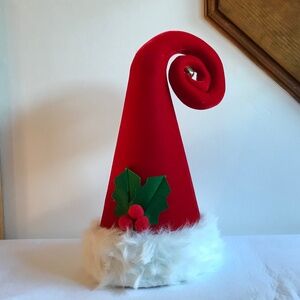 NWT Pier 1 SANTA’s ELF  HAT TREE TOPPER